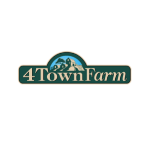 Logo of 4 Town Farm with countryside image.
