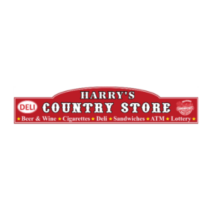 Harry's Country Store sign with services offered.